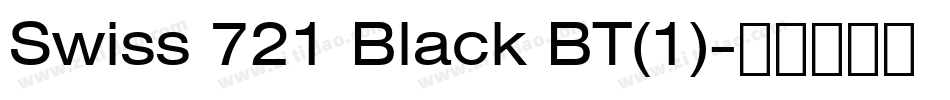 Swiss 721 Black BT(1)字体转换